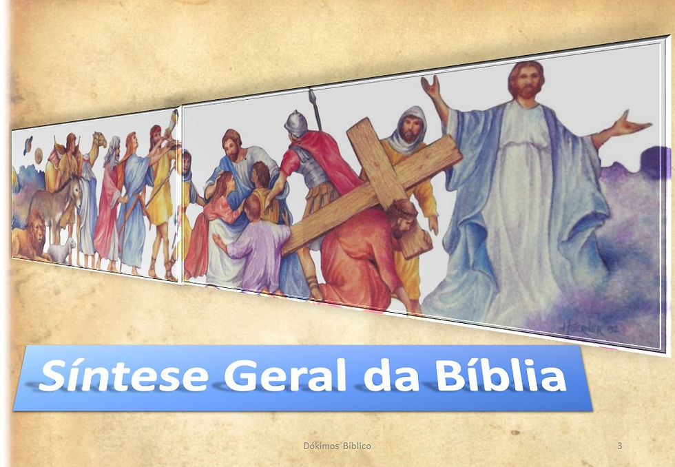 SÍNTESE GERAL DA BÍBLIA