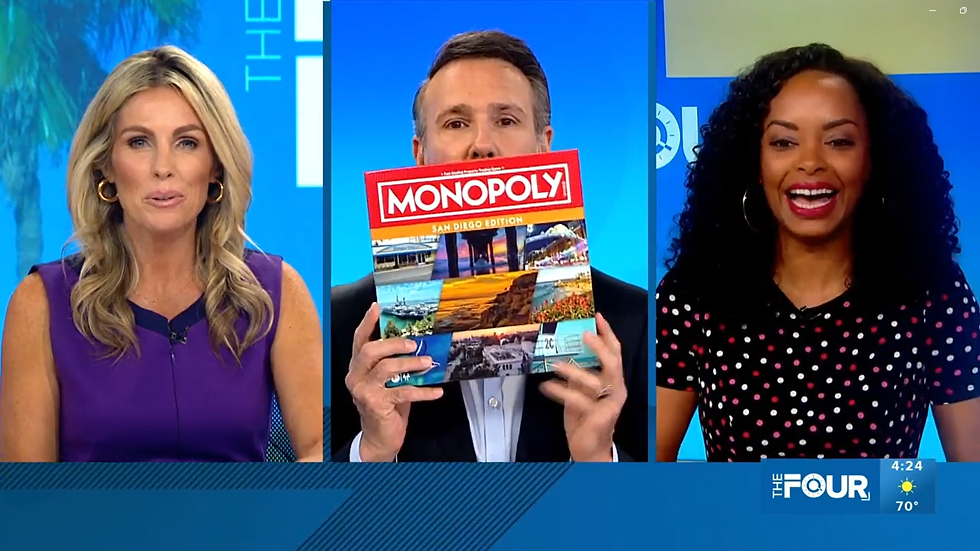 Monopoly San Diego Edition on CBS 8 The Four