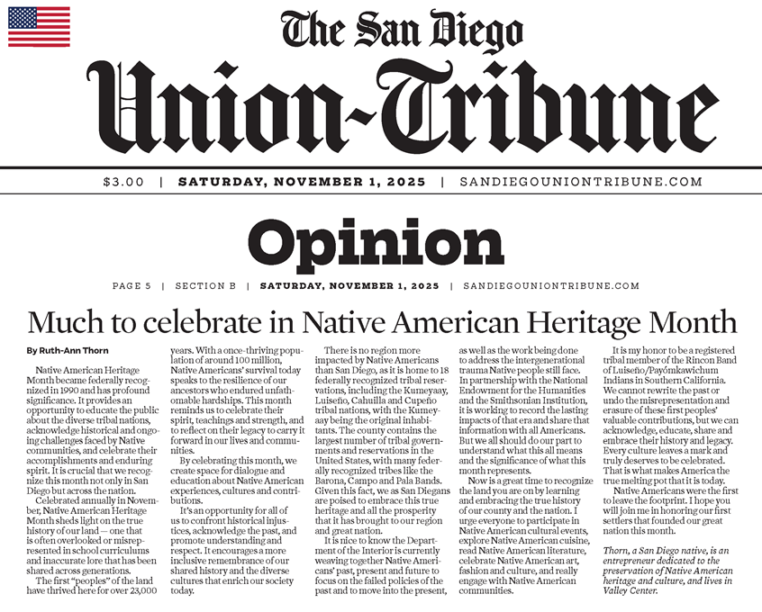 Elevating Native and Female Voices via Public Relations in San Diego - OP-ED