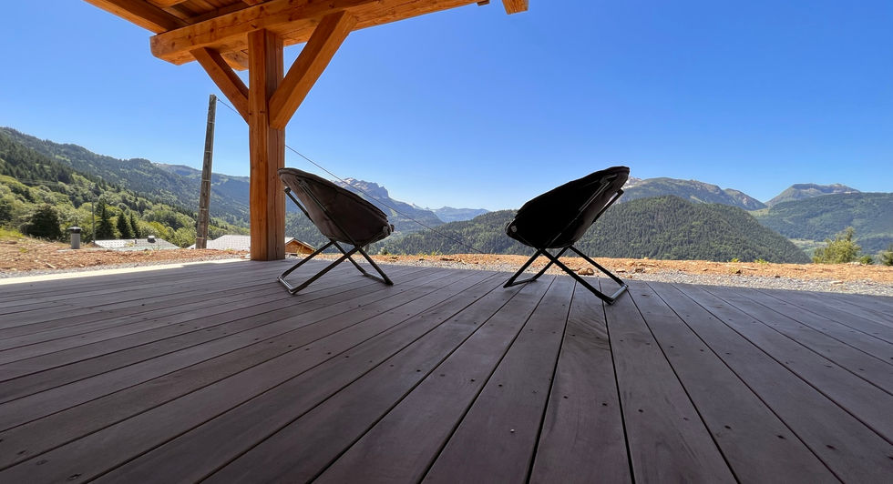 Chalet le Massif terrasse