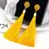 Thumbnail: Bohemian Crystal Tassel Earrings