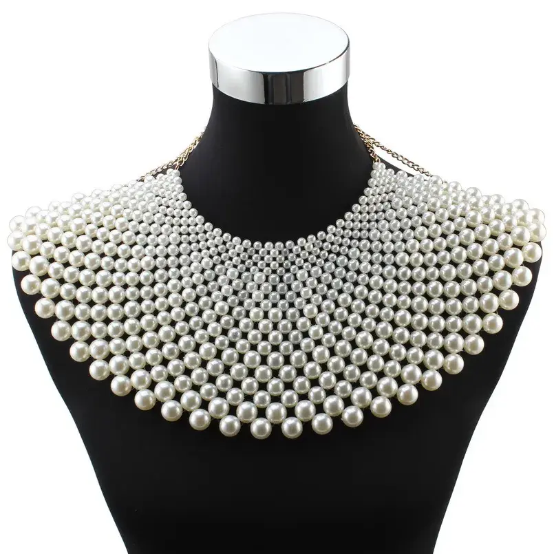 Thumbnail: Beaded Statement Choker Necklace
