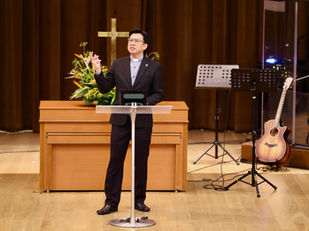 Rev David Ho SH preaching at CCMC on 20 July 2025.
