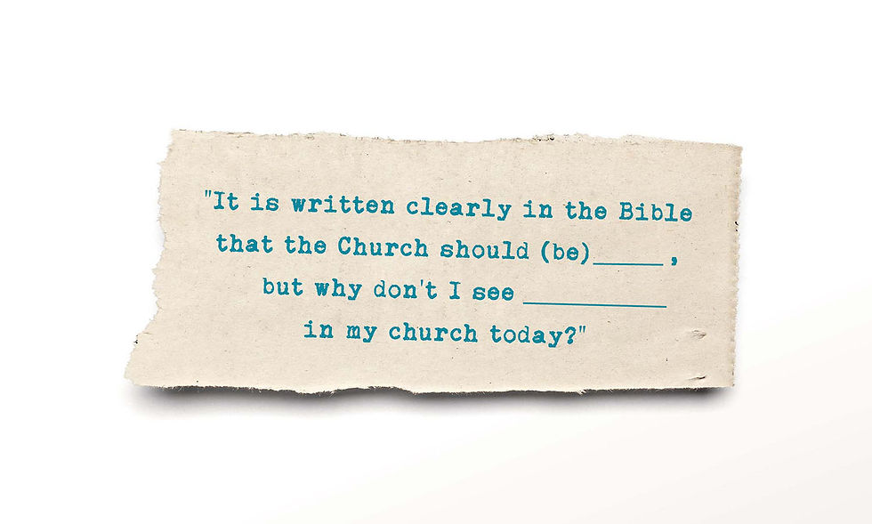 In search of authentic Christian community