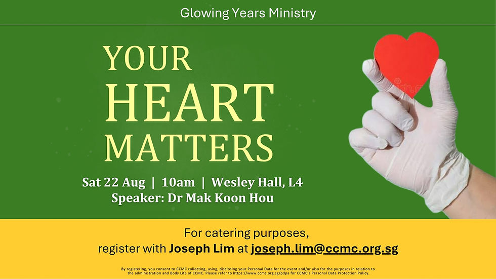 Glowing Years Ministry - "Your Heart Matters"