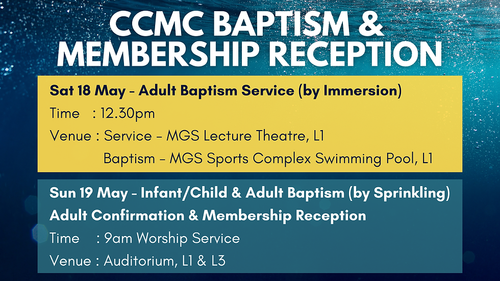 CCMC Baptism Service (by Immersion)