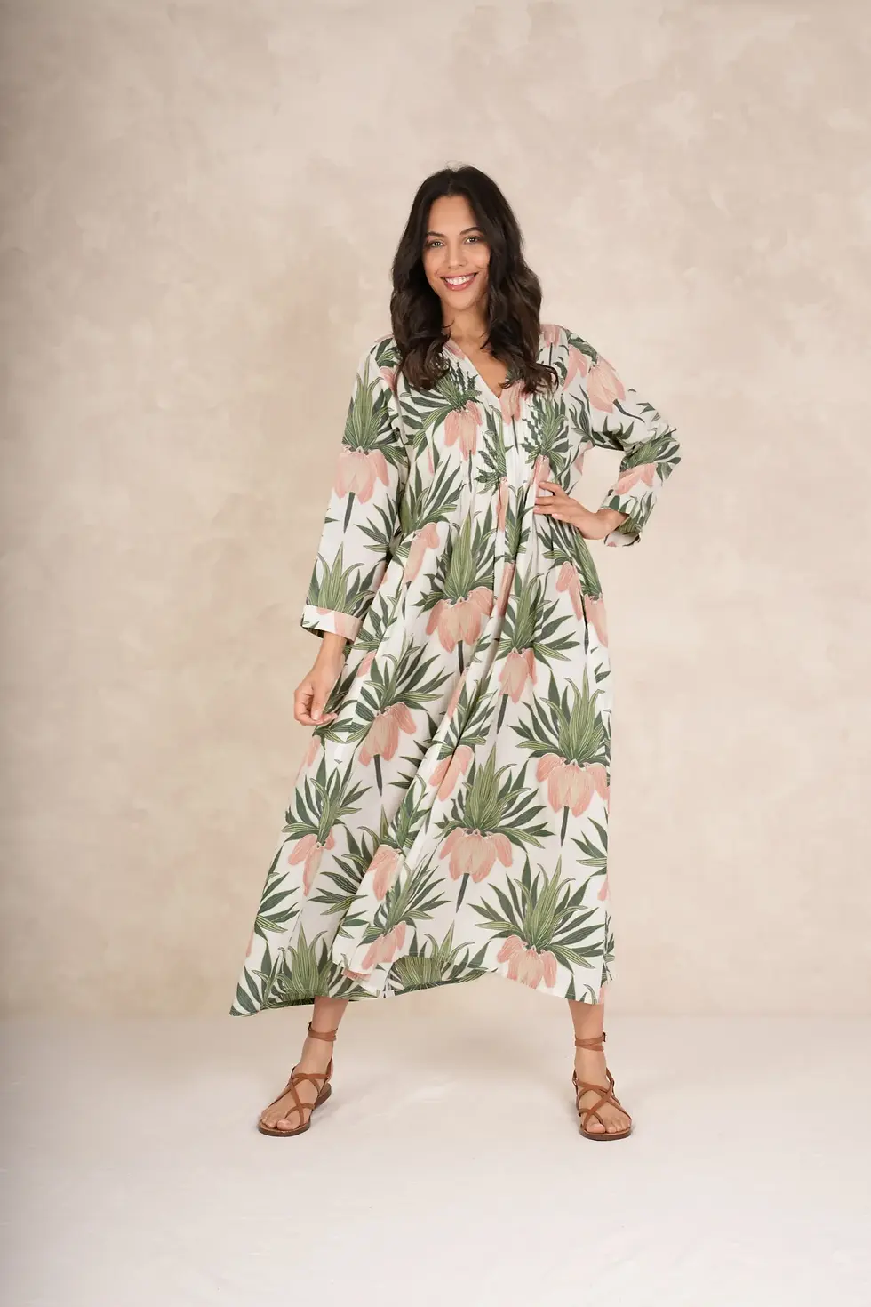 Thumbnail: DECO BUD IVORY PLEAT DRESS