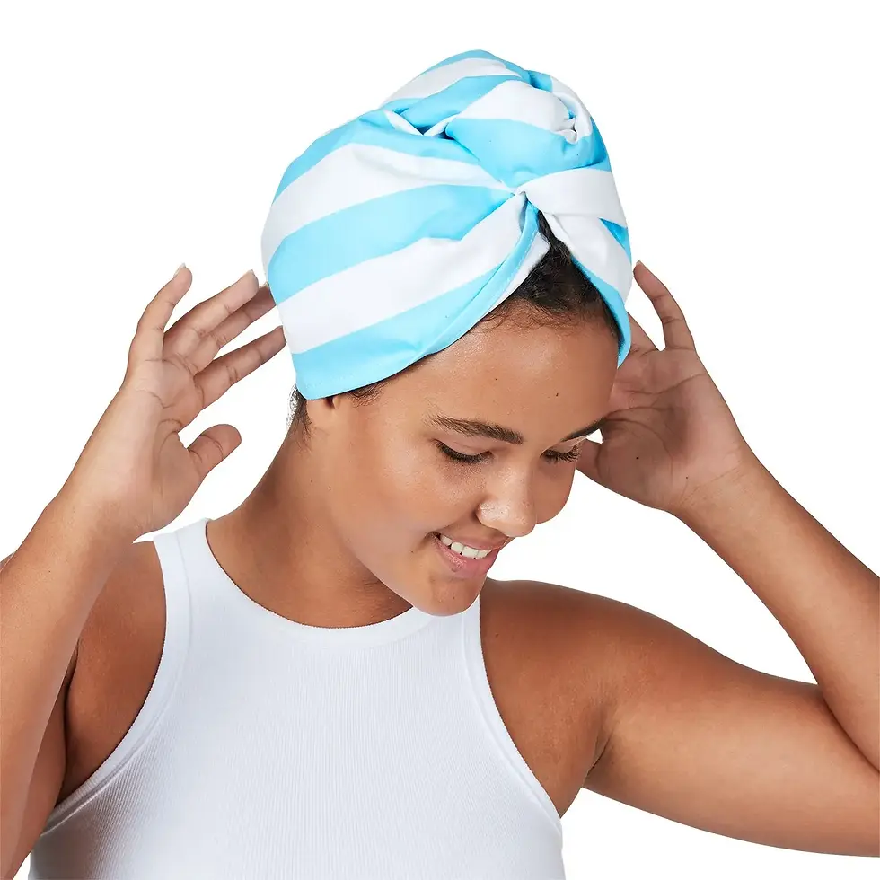 Thumbnail: DOCK AND BAY QUICK DRY HAIR WRAP BLUE