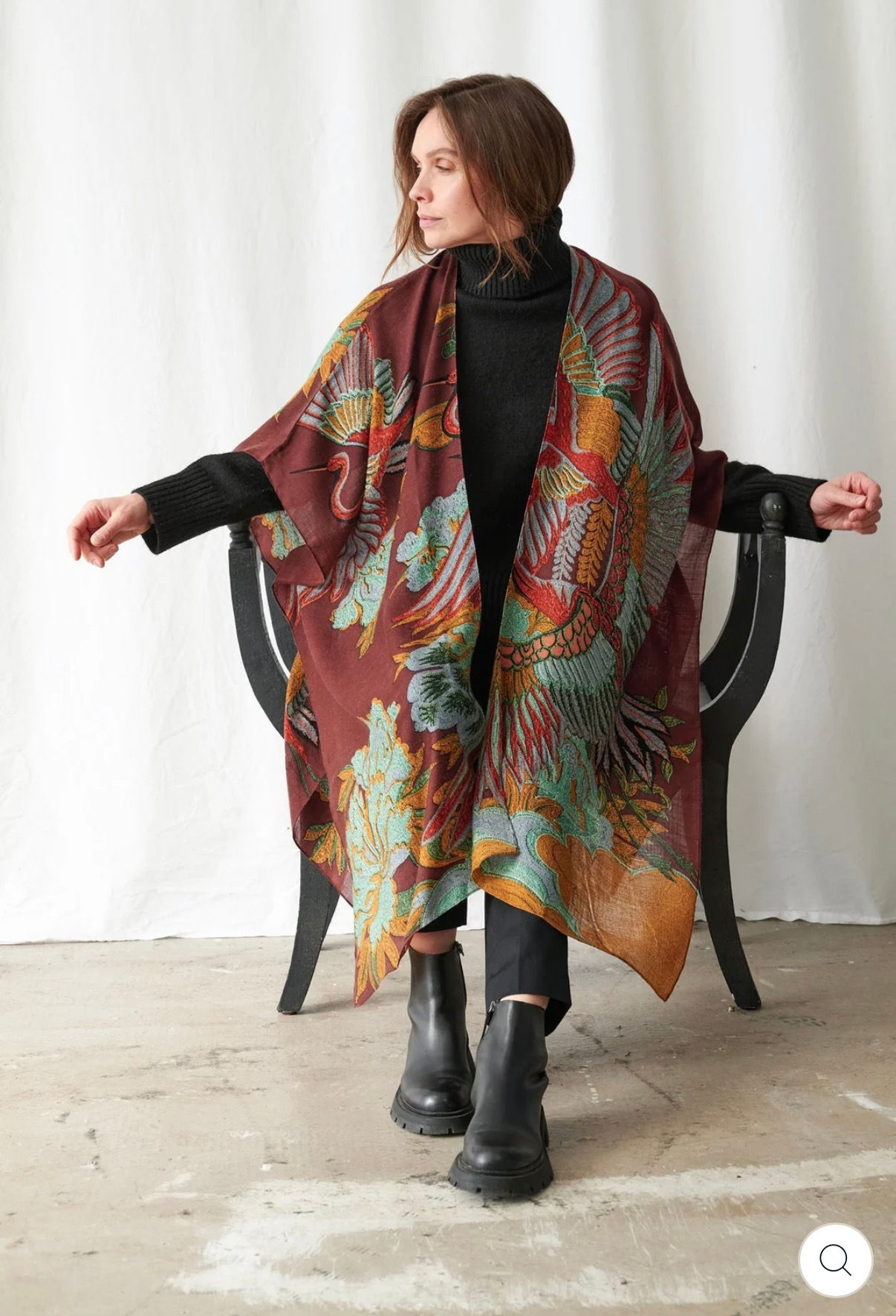 Crane Brown Wool Throwover