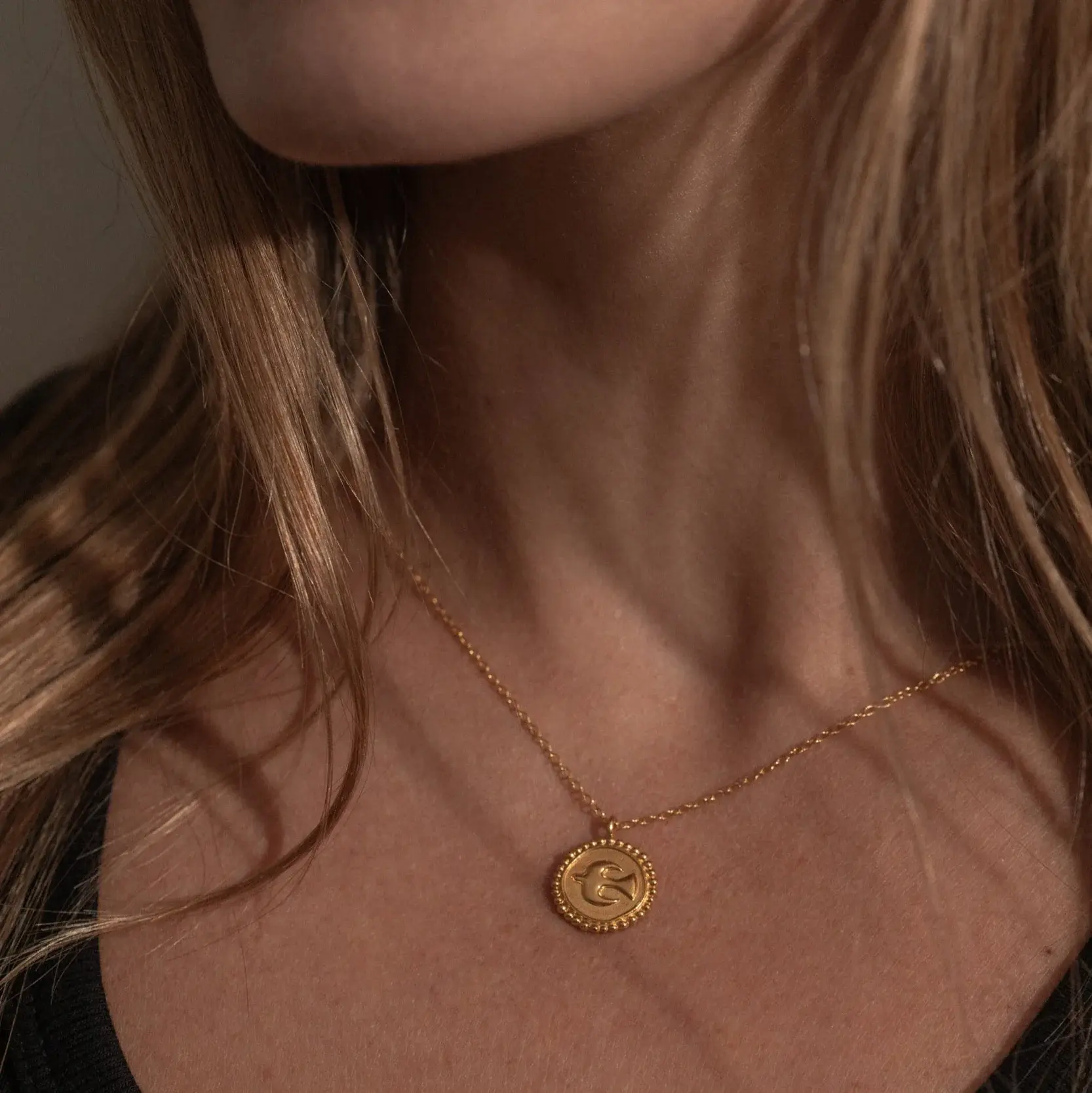 GOLD DOVE NECKLACE