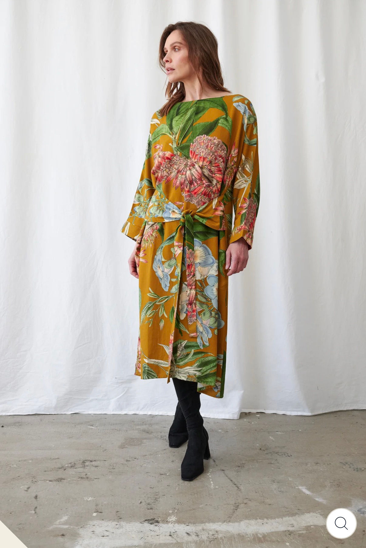 Rhodoleia Gold Kate Dress