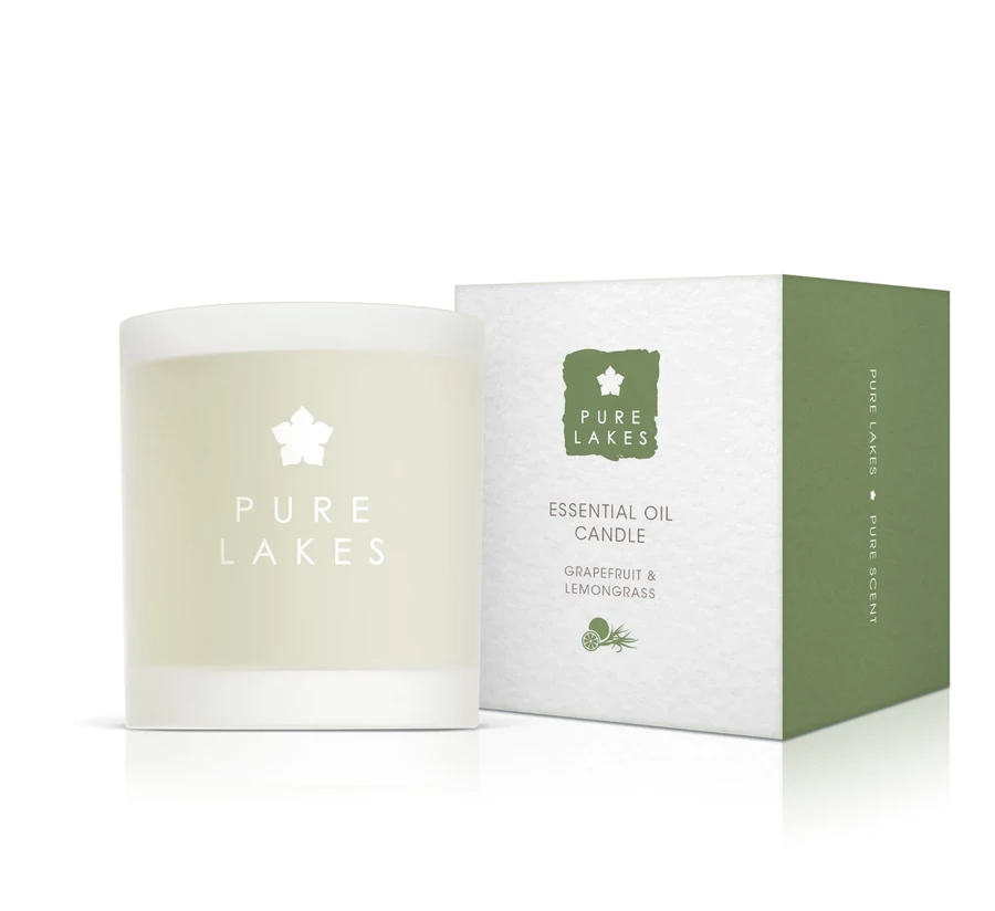 ESSENTIAL OIL CANDLE GRAPEFRUIT & LEMONGRASS CANDLE Herbyjacks