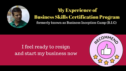 Rahul Patil Experience of BIC