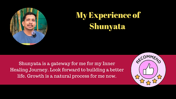 Dushyanth Experience of Shunyata