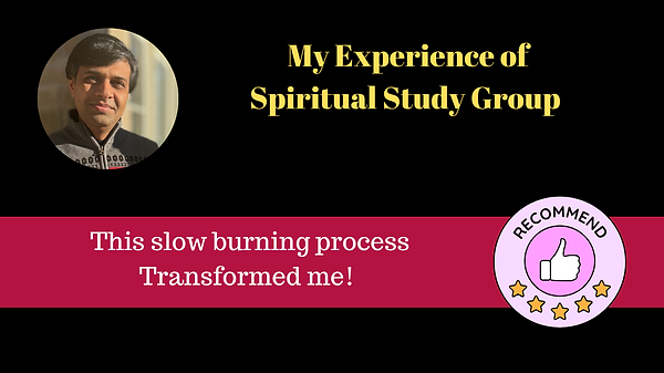 Vishal Kumar Experience of Osho Ashtavakra Mahagita Study Group