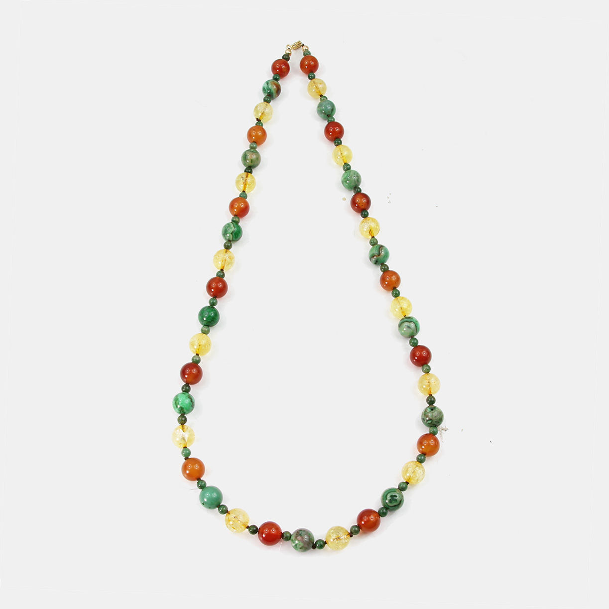 Natural Stones Autumn Leaf necklace