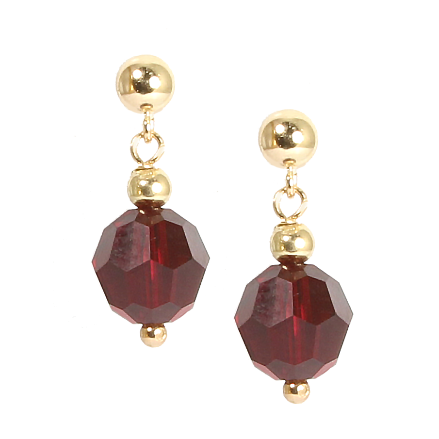 Thumbnail: Red & Orange Drop earrings