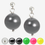 Thumbnail: Crystal Pearl Drop Earrings -  White, Grey & Neon
