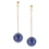 Thumbnail: Blue & Green Pearl Drop Earrings - Long