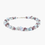 Thumbnail: Double Strand Crystal and Pearl necklace - Blue & Plum