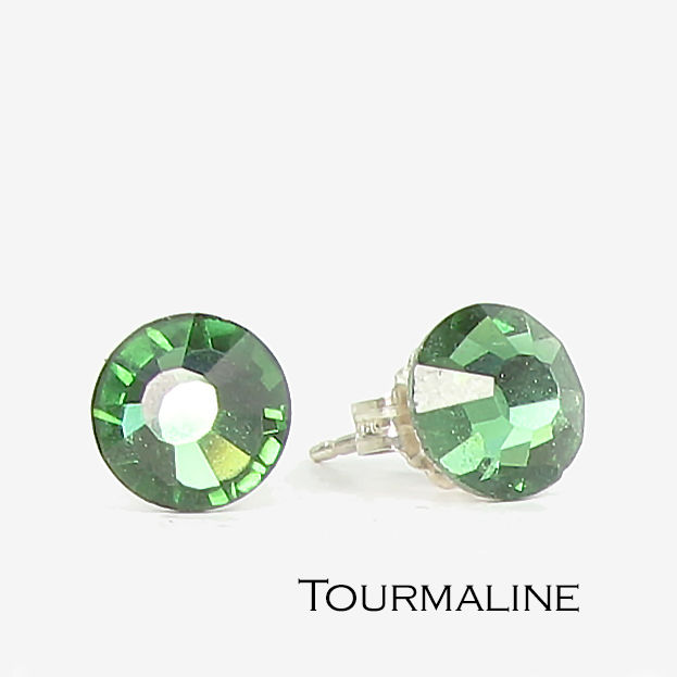 Thumbnail: Green & Yellow Stud Earrings
