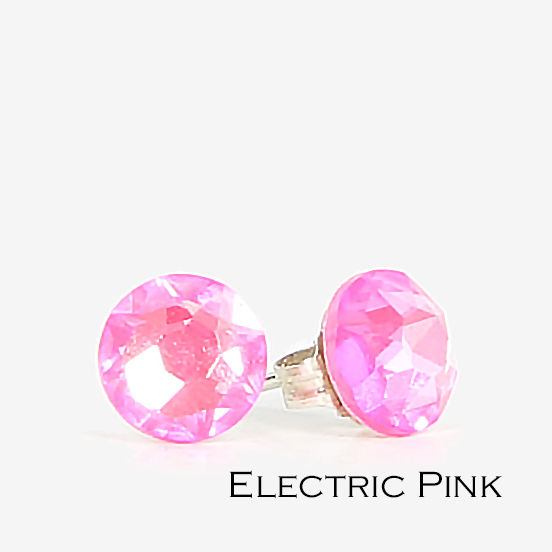 Thumbnail: Pink & Purple Stud Earrings