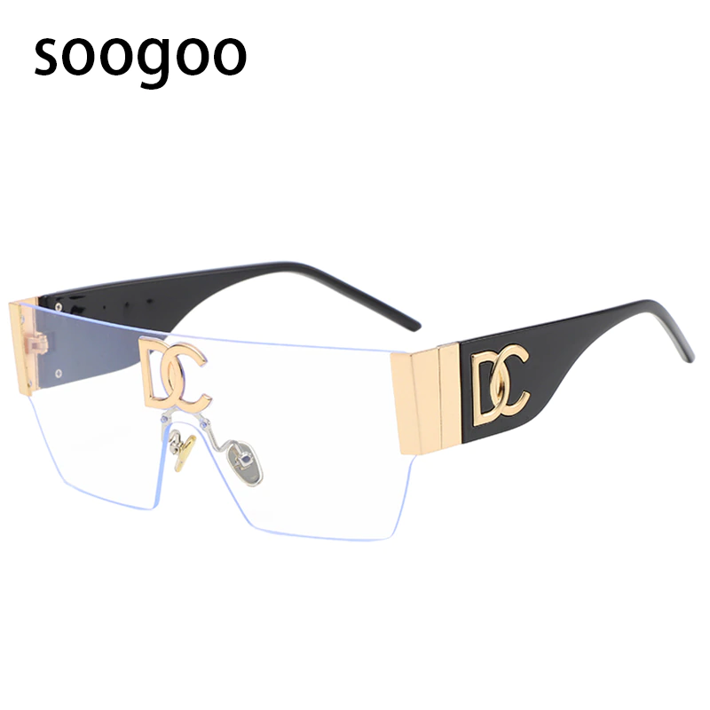 Thumbnail: Vintage Square Rimless Sunglasses Frameless UV400