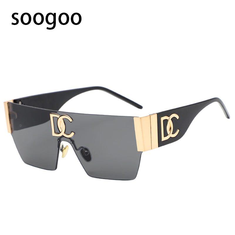 Thumbnail: Vintage Square Rimless Sunglasses Frameless UV400
