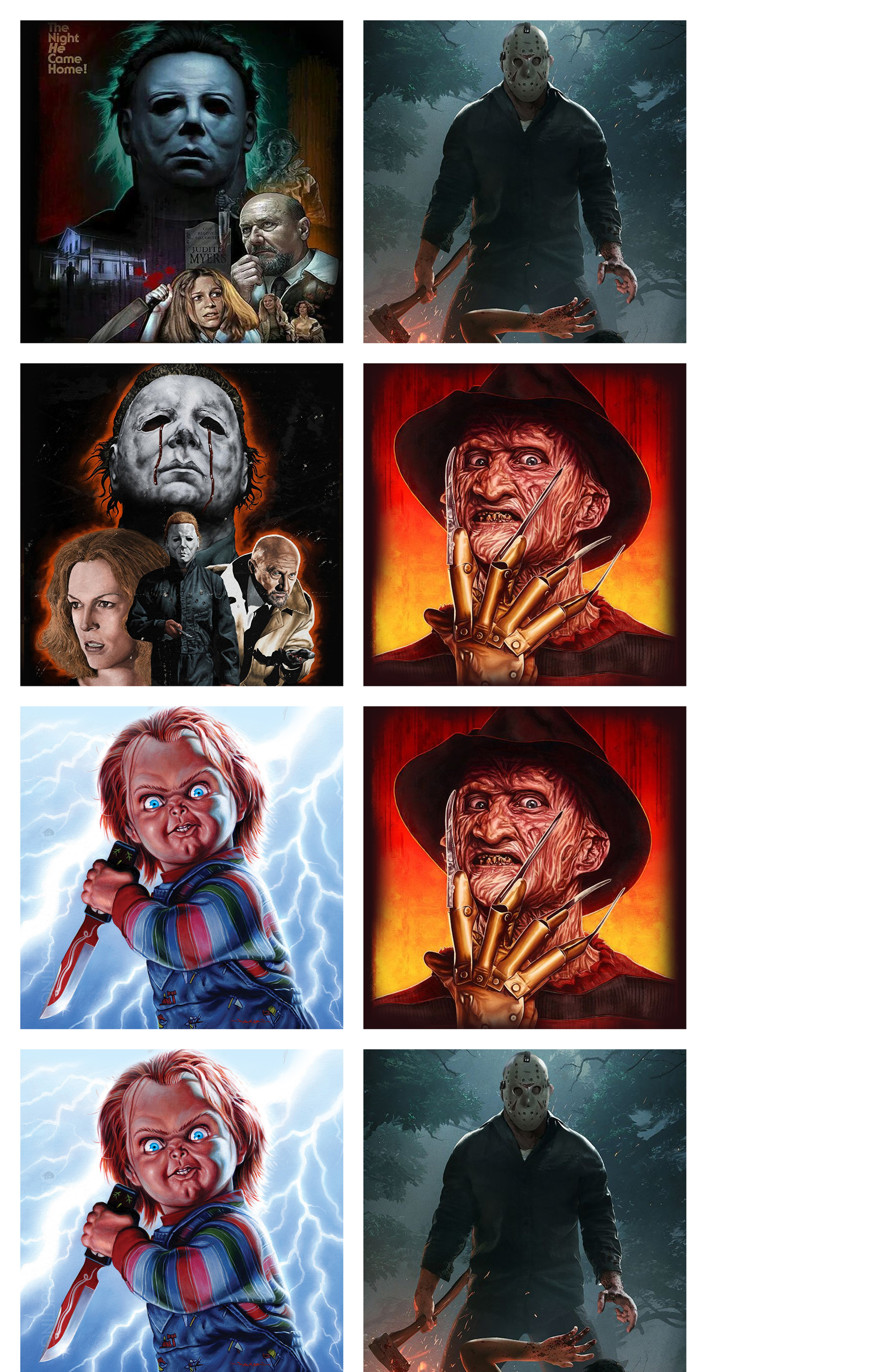 Horror/Sci-Fi POP Coasters (Set of 4) U.S. Shipping Included
