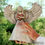 Thumbnail: Heart's Guardian angel cremation urn sculpture with silver-white finish and red bronze heart by MorzAr