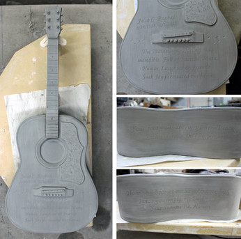 1960s Gibson Acoustic Guitar - Handmade Cremation Urn Memorial Sculpture