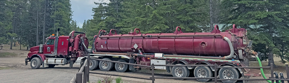 Red Septic Truck