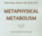 Metaphysical Metabolism - Free Talk (In-Person & Online)