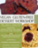 VEGAN GLUTEN-FREE DESSERT Workshop