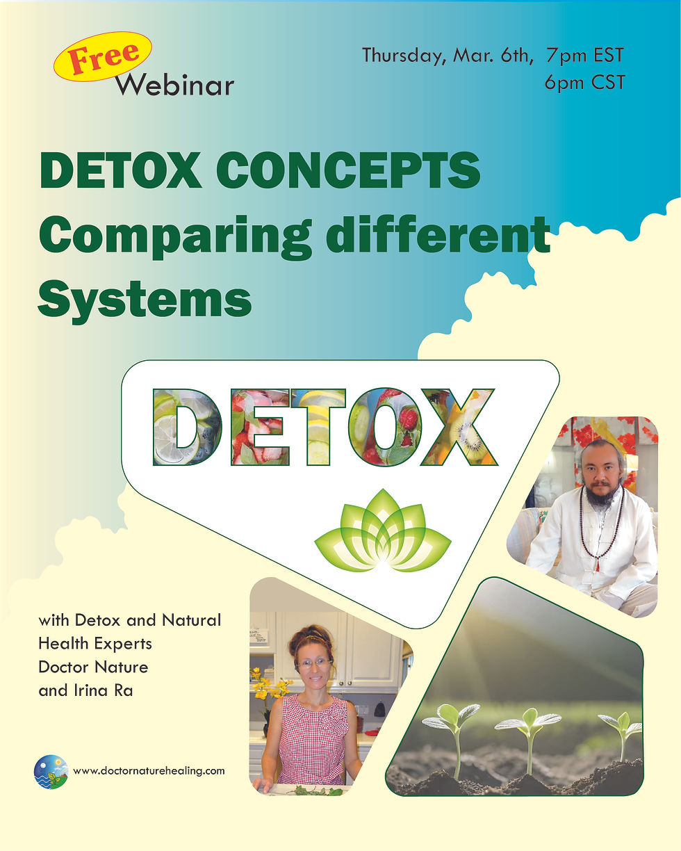 COMPARING DETOX CONCEPTS Webinar (Free)