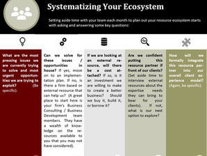 Systematizing Your Ecosystem