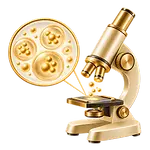 Microscope illustrant la recherche scientifique sur les exosomes