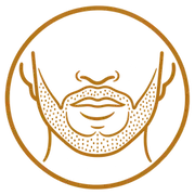 Pictogramme surface à traiter lors d'une greffe de barbe