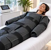 Illustration d’une séance de thermosudation avec une couverture chauffante.