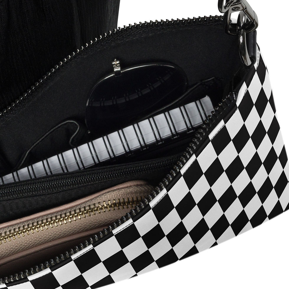 Thumbnail: Black and White Crossbody bag