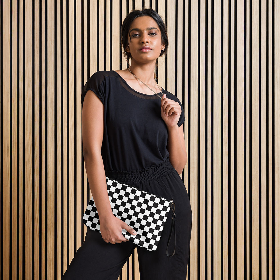 Thumbnail: Black and White Crossbody bag