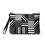 Thumbnail: Modern Black and White Strip Crossbody Bag