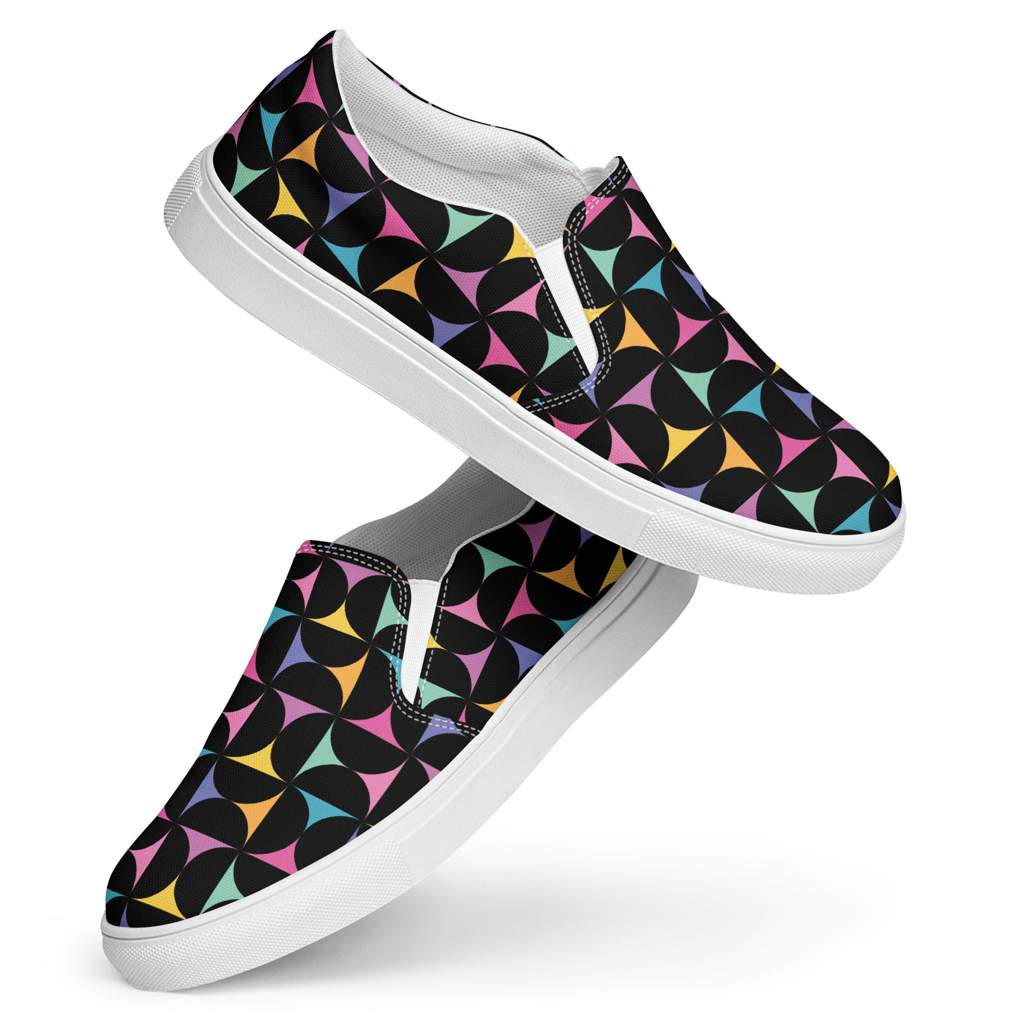 Bright Confetti Women’s Slip-On Canvas Shoes