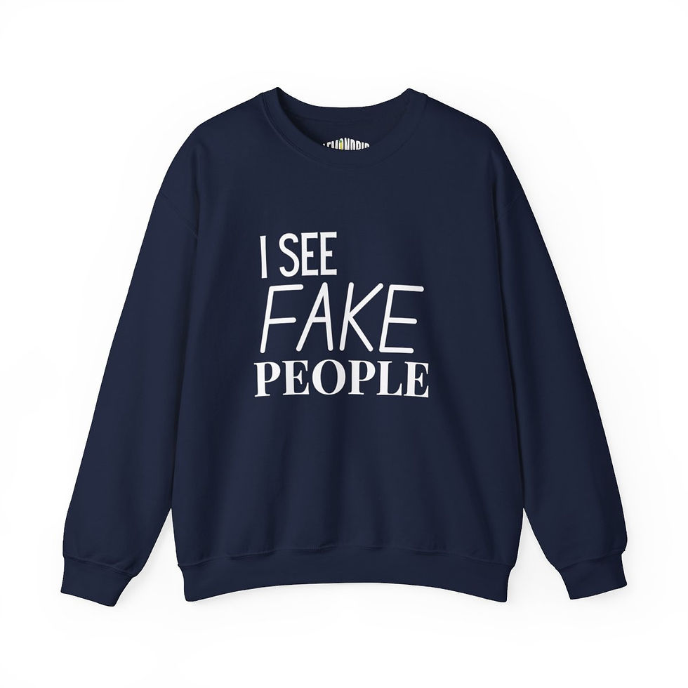 Thumbnail: I See Fake People Unisex Heavy Blend™ Crewneck Sweatshirt