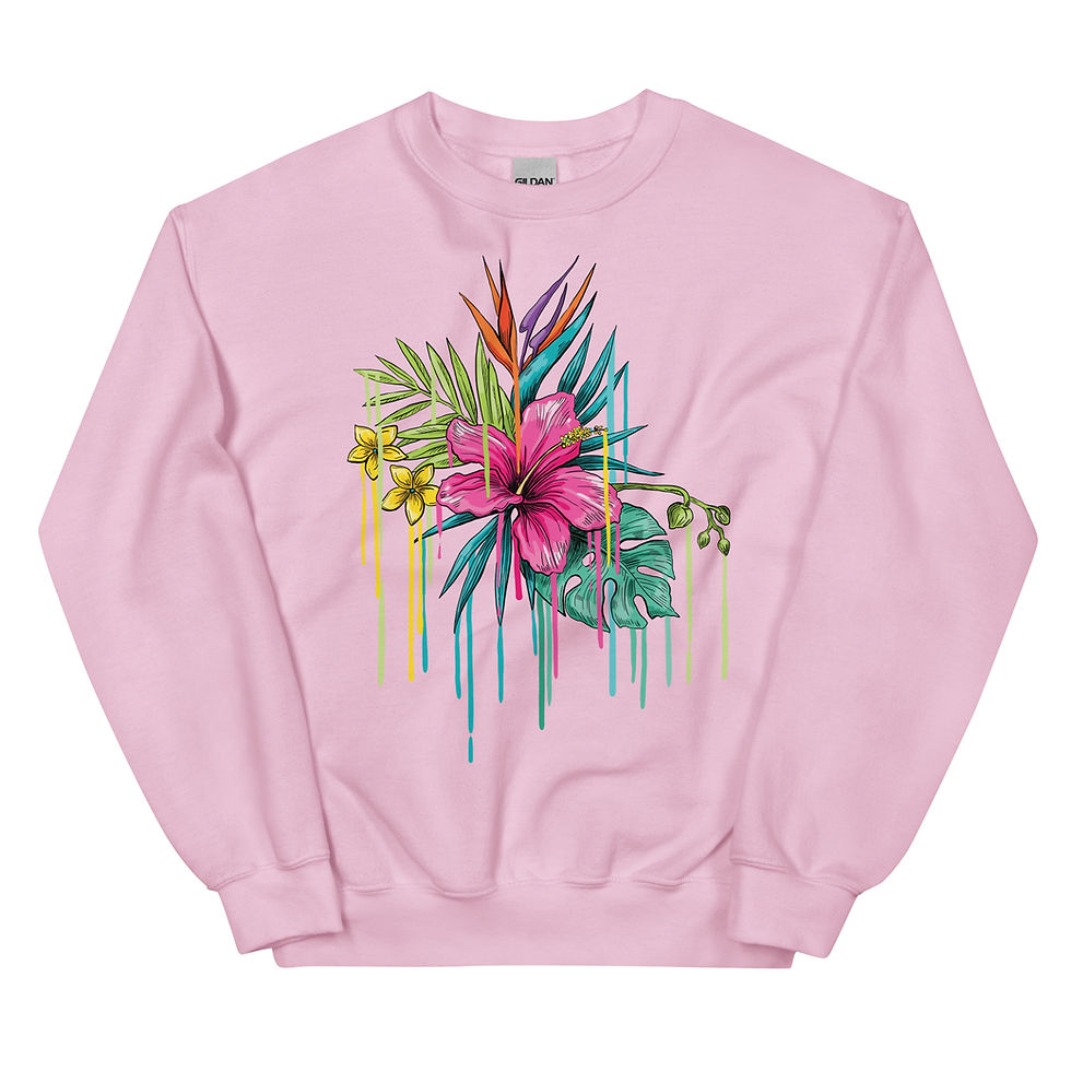 Thumbnail: Tropical Drip Unisex Sweatshirt