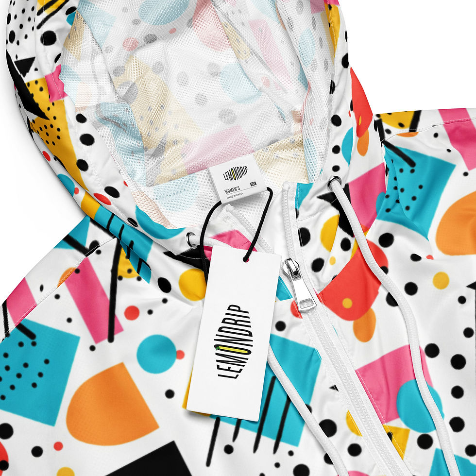 Thumbnail: Geo Prism Women’s Cropped Windbreaker