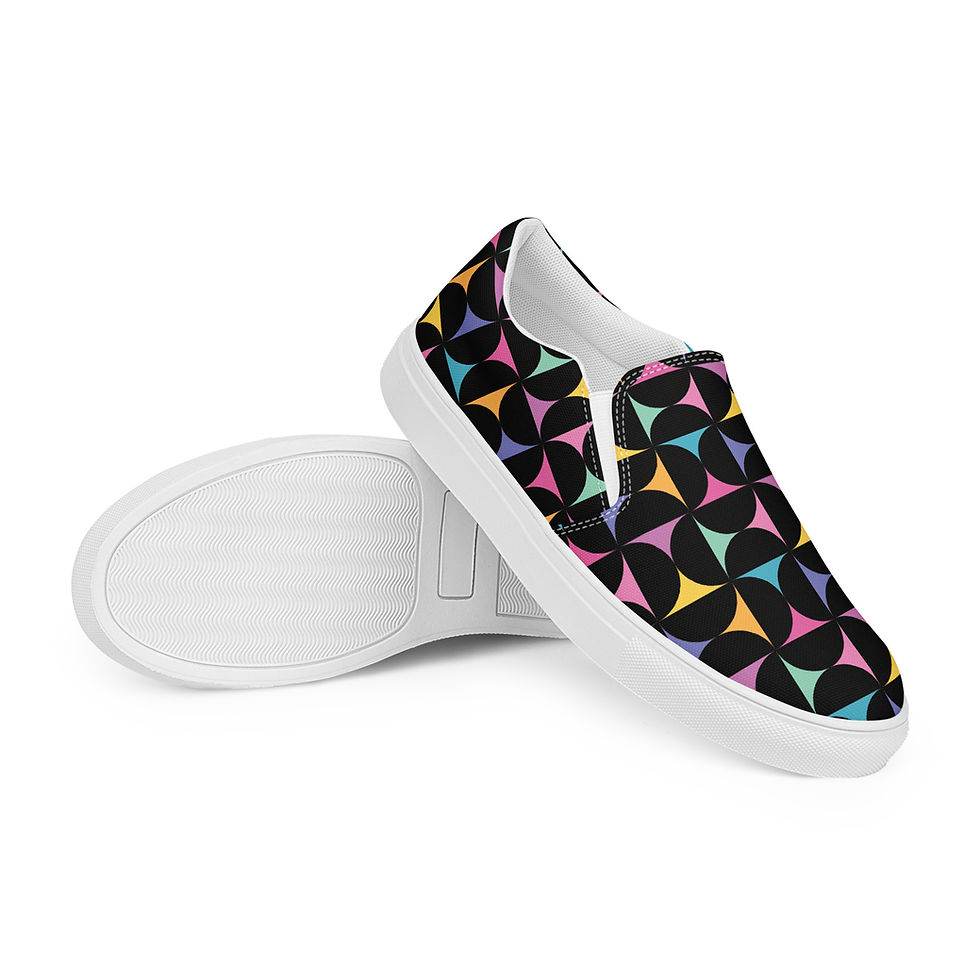 Thumbnail: Bright Confetti Women’s Slip-On Canvas Shoes