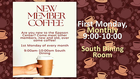 New Member Coffee flyer