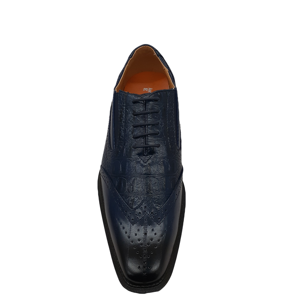 Thumbnail: Antonio Cerrelli Alligator Print Oxford Dress Shoes