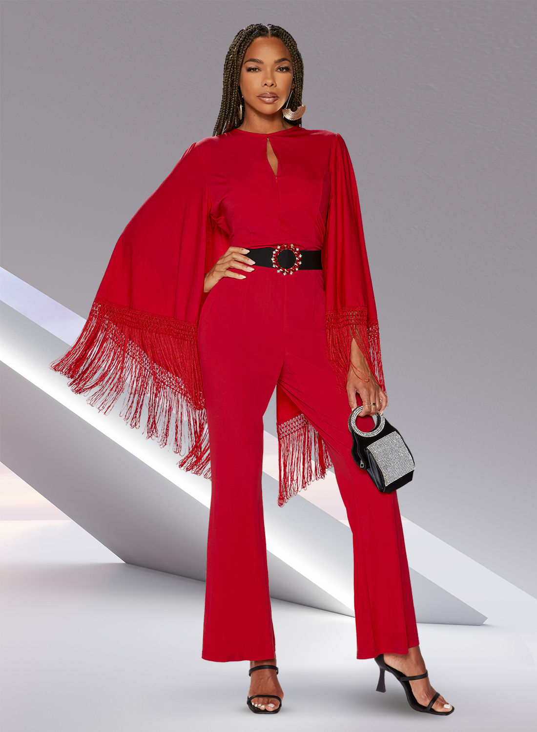 Regal Red Diva 1 PC Jumpsuit